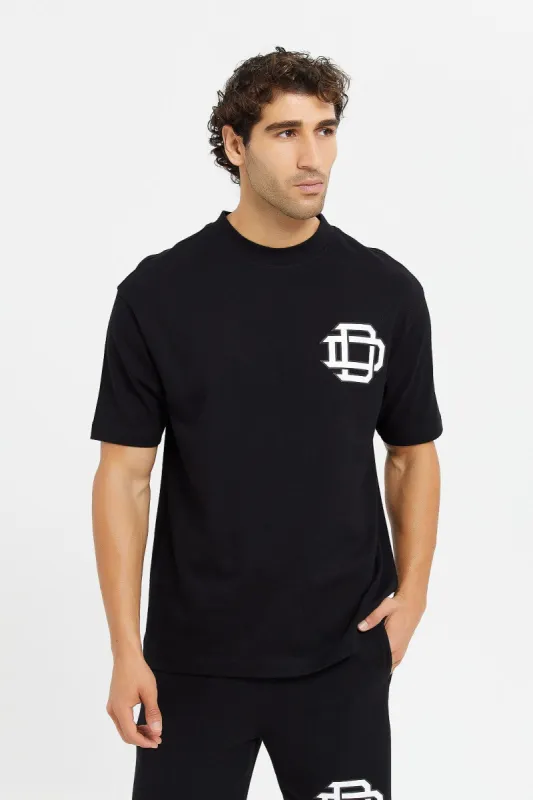 Men Black Logo Lounge T- Shirt sold by Redtag