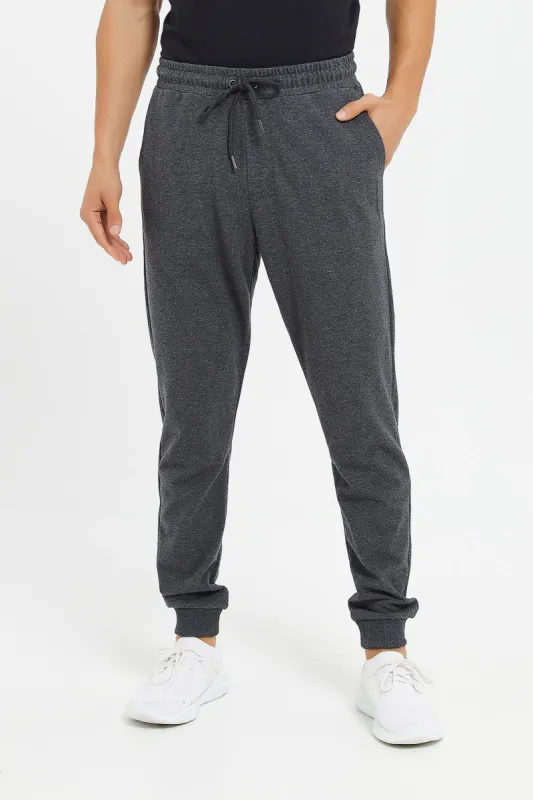 Men Charcoal Pique Jogger sold by Redtag