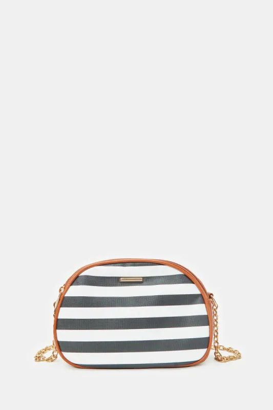 Women Assorted Striped Cross Body Bag sold by Redtag