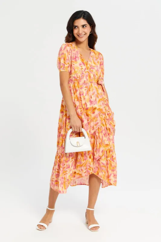Women Multicolour Printed Dress sold by Redtag