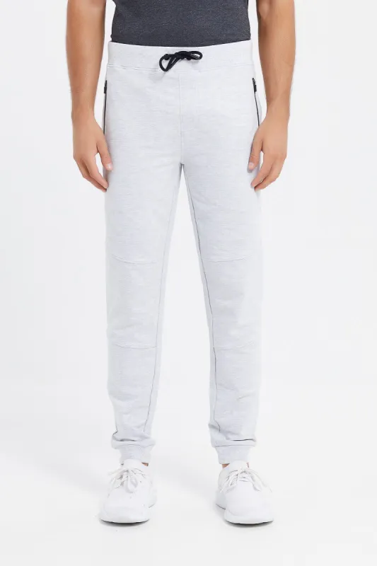 Men Ecru Stretch Biker Jogger sold by Redtag