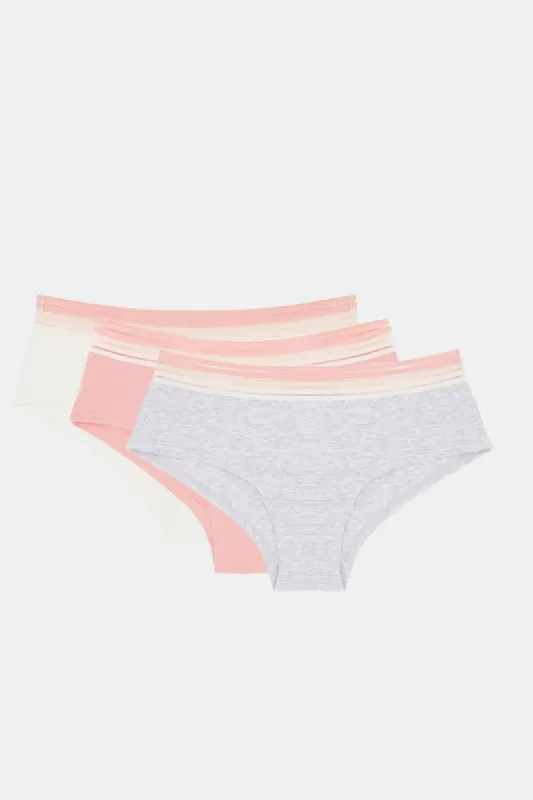 Women Assorted Boyleg Brief Set (Pack of 3) sold by Redtag