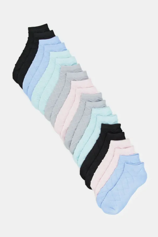 Women Assorted Ankle Socks (Pack Of 10) sold by Redtag