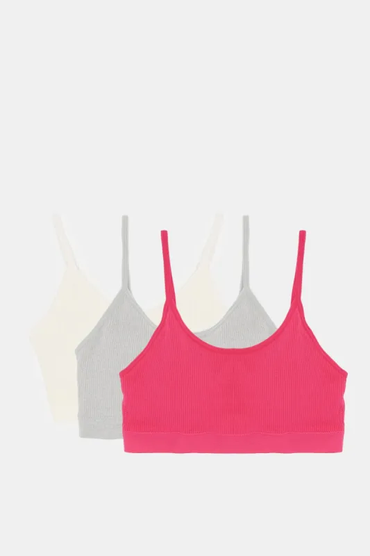 Women Assorted Plain Comfort Bra Set (Pack of 3) sold by Redtag