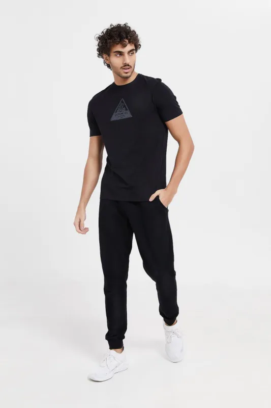 Men Black Graphic T-Shirt sold by Redtag