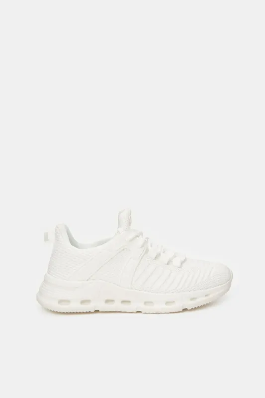 Women White Sporty Sneakers sold by Redtag