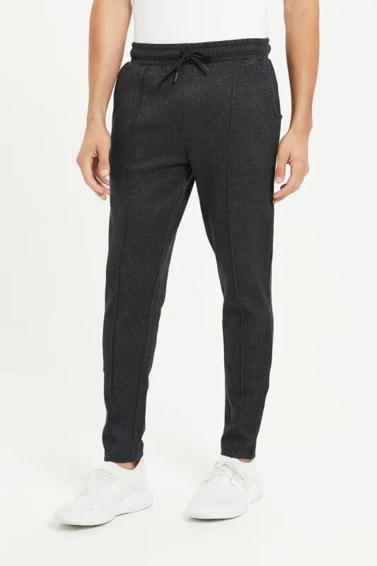Men Charcoal Smart Jogger Pants sold by Redtag