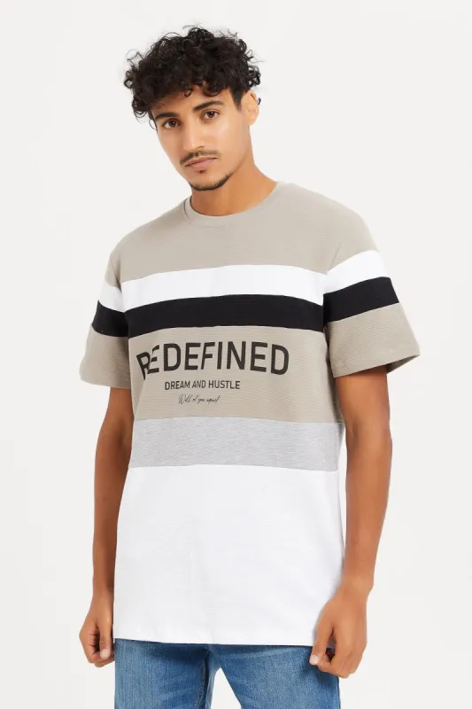 Men Multicolour Ottoman Neck T-Shirt sold by Redtag