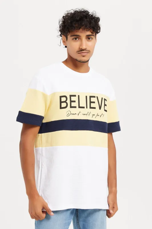 Men Multicolour Ottoman Neck T-Shirt sold by Redtag