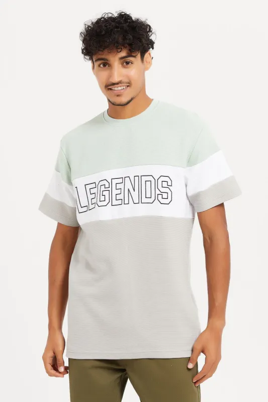 Men Multicolour Ottoman Neck T-Shirt sold by Redtag