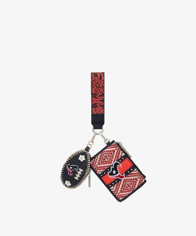 NFL Houston Texans Football Wristlet Set made by NFL