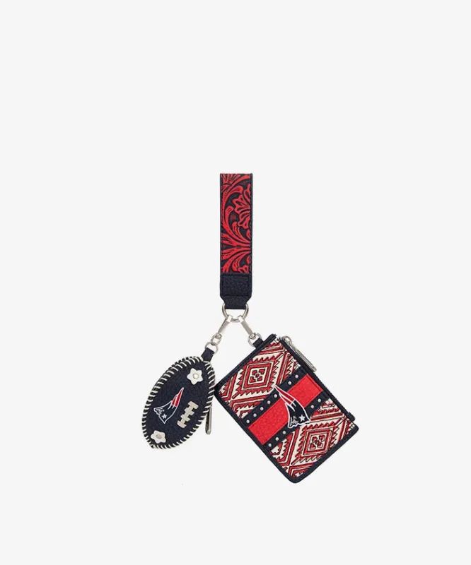 NFL New England Patriots Football Wristlet Set made by NFL