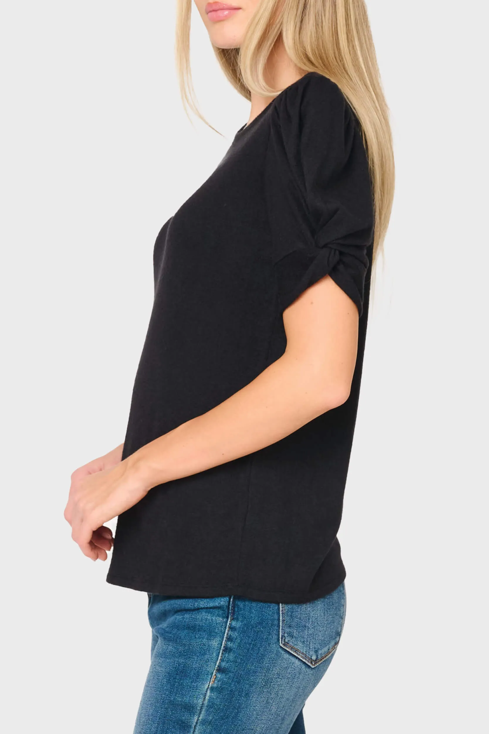 Twist Sleeve Luxe Tee sold by Gibsonlook product image thumbnail 2