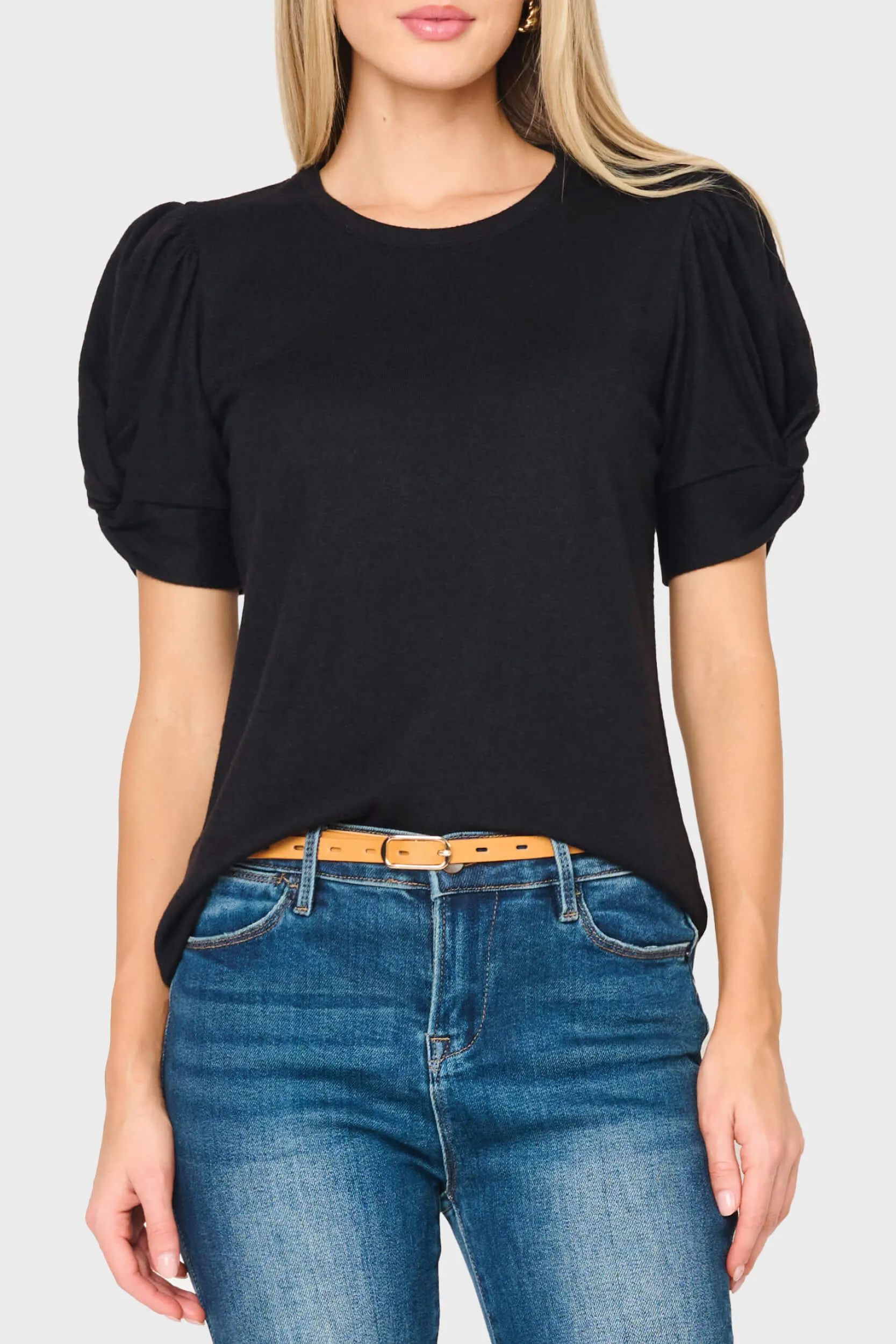 Twist Sleeve Luxe Tee sold by Gibsonlook