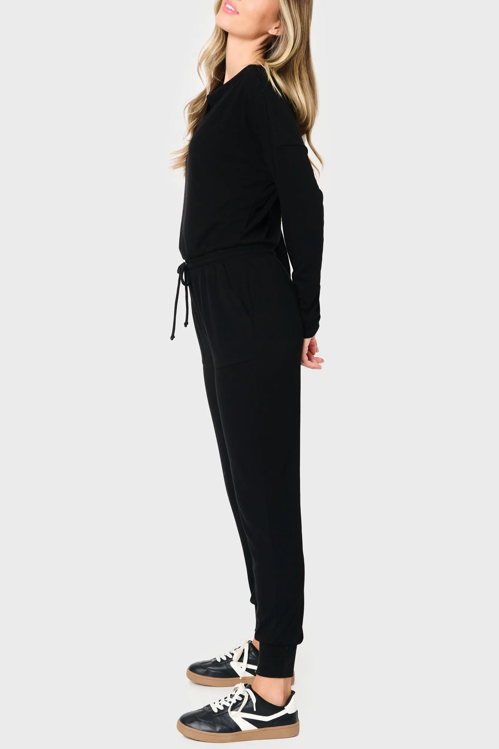 Off Shoulder Soft Luxe Jumpsuit sold by Gibson product image thumbnail 2
