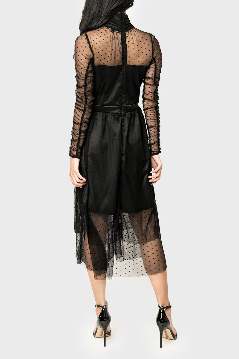 Shirred Sleeve Swiss Dot Sweetheart Dress sold by Gibsonlook product image thumbnail 5