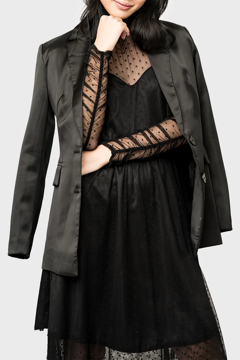 Shirred Sleeve Swiss Dot Sweetheart Dress sold by Gibsonlook product image thumbnail 3