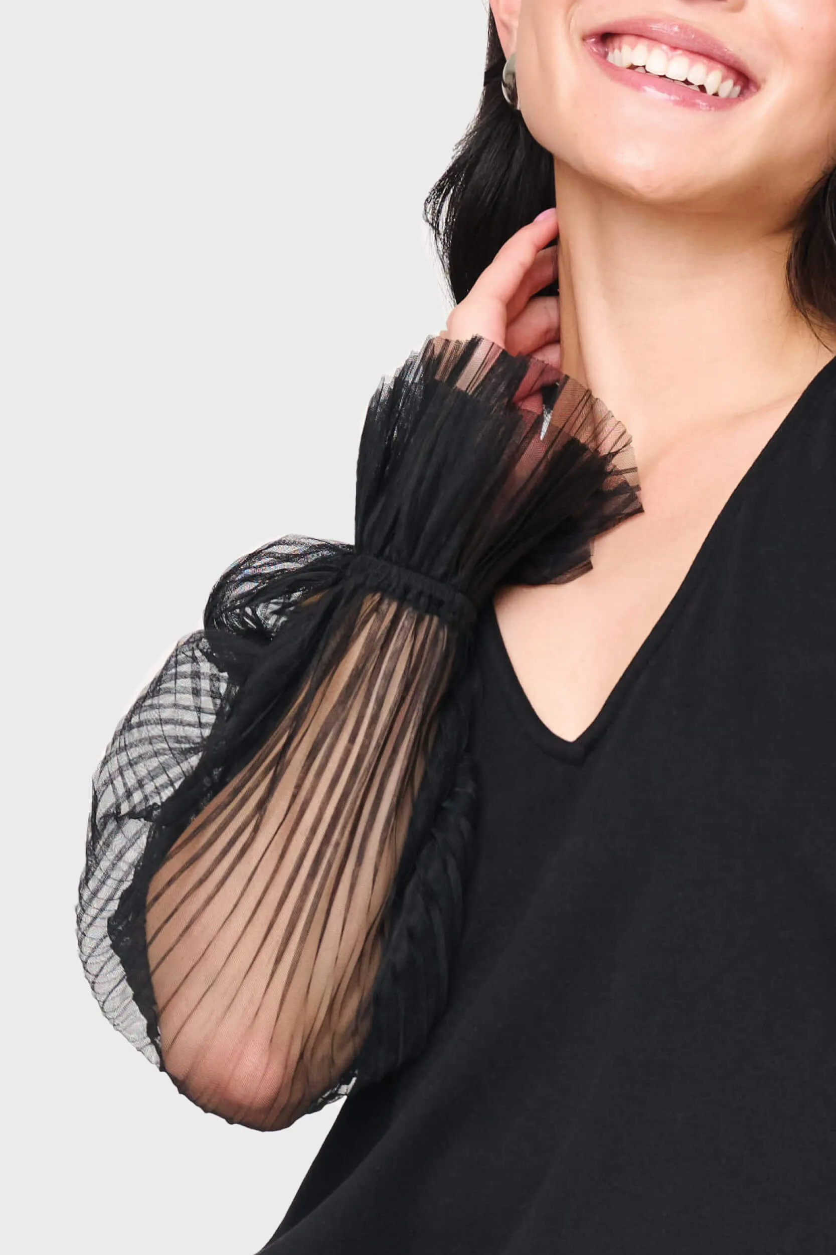 Pleated Organza Sleeve Blouse sold by Gibsonlook product image thumbnail 2