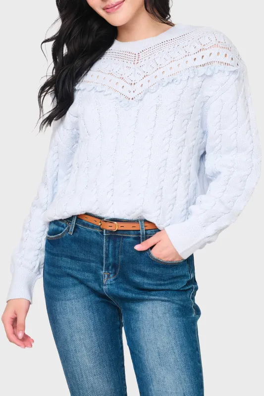 Soft Crochet Lace Sweater made by Gibsonlook