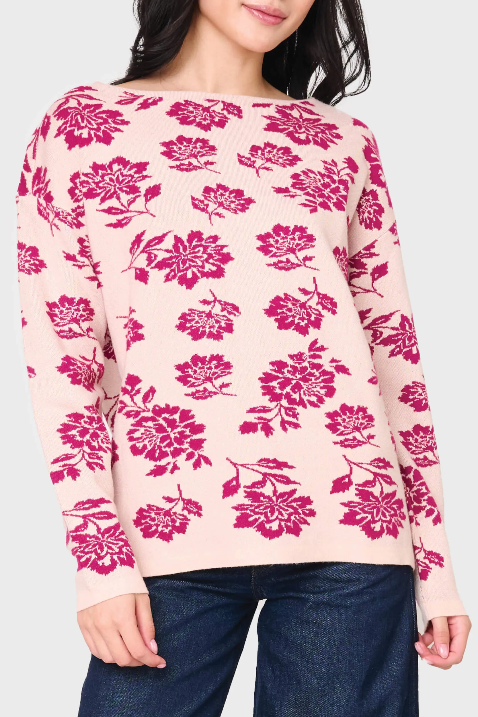 Intarsia Slouchy Luxe Sweater sold by Gibsonlook