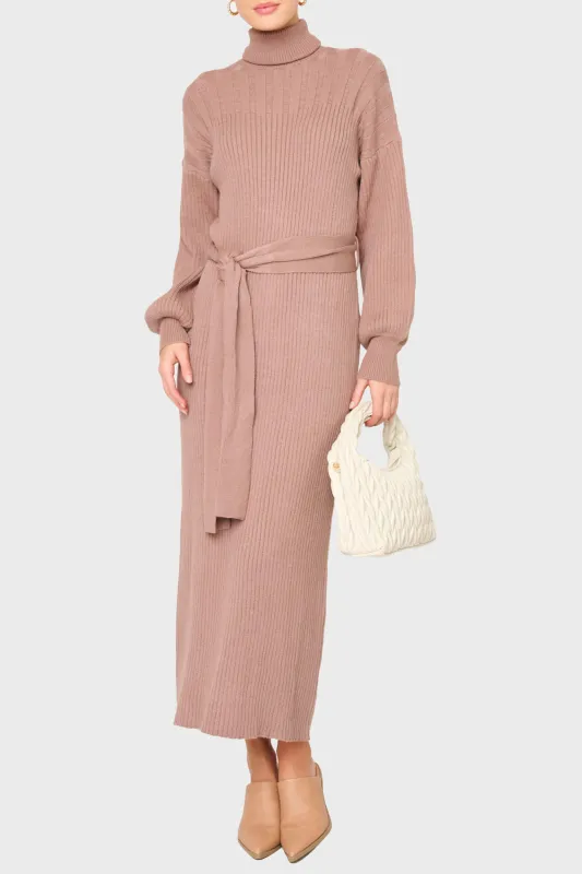 Turtleneck Maxi Sweater Dress sold by Gibsonlook