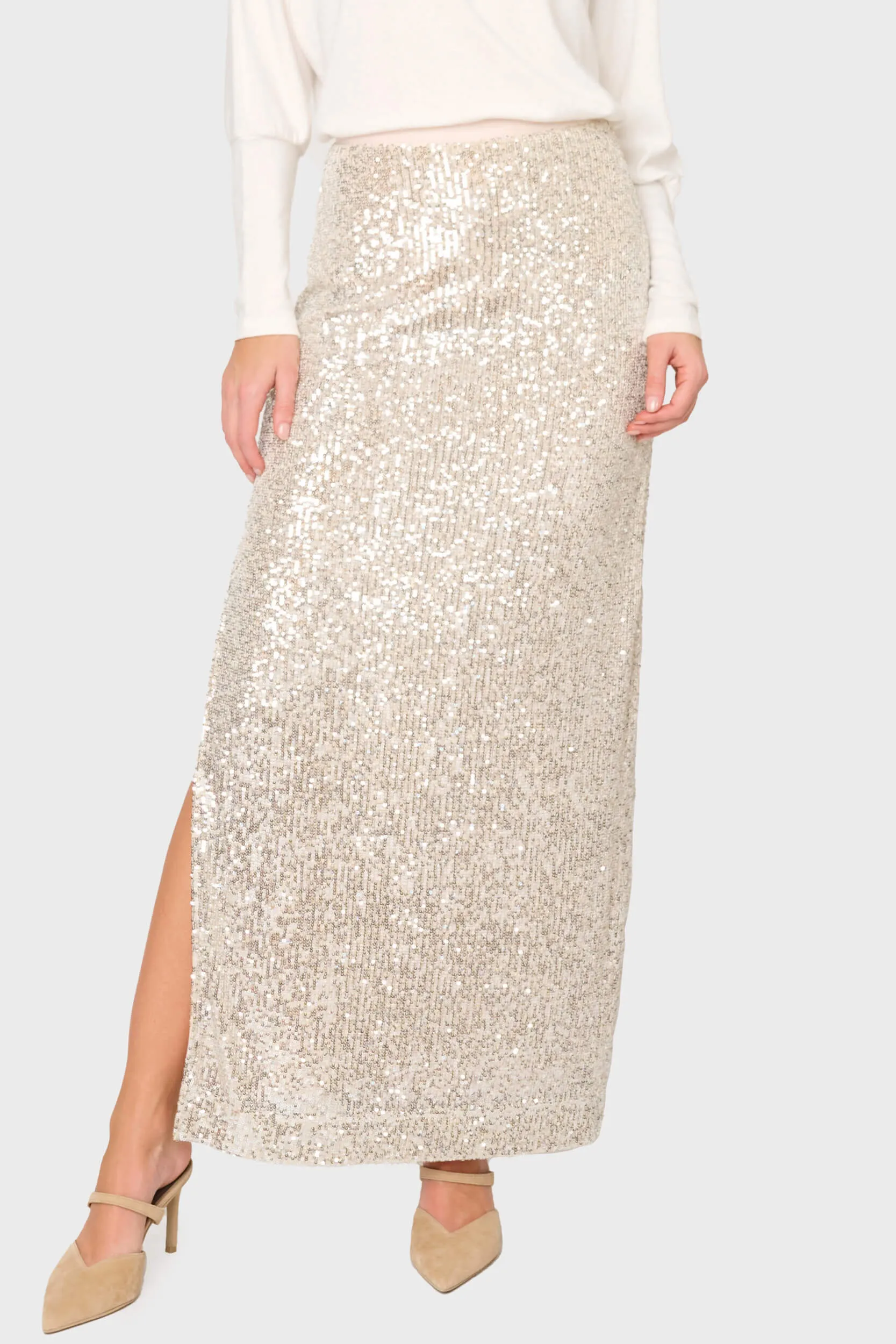 Sparkle & Shine Sequin Maxi Skirt sold by Gibsonlook