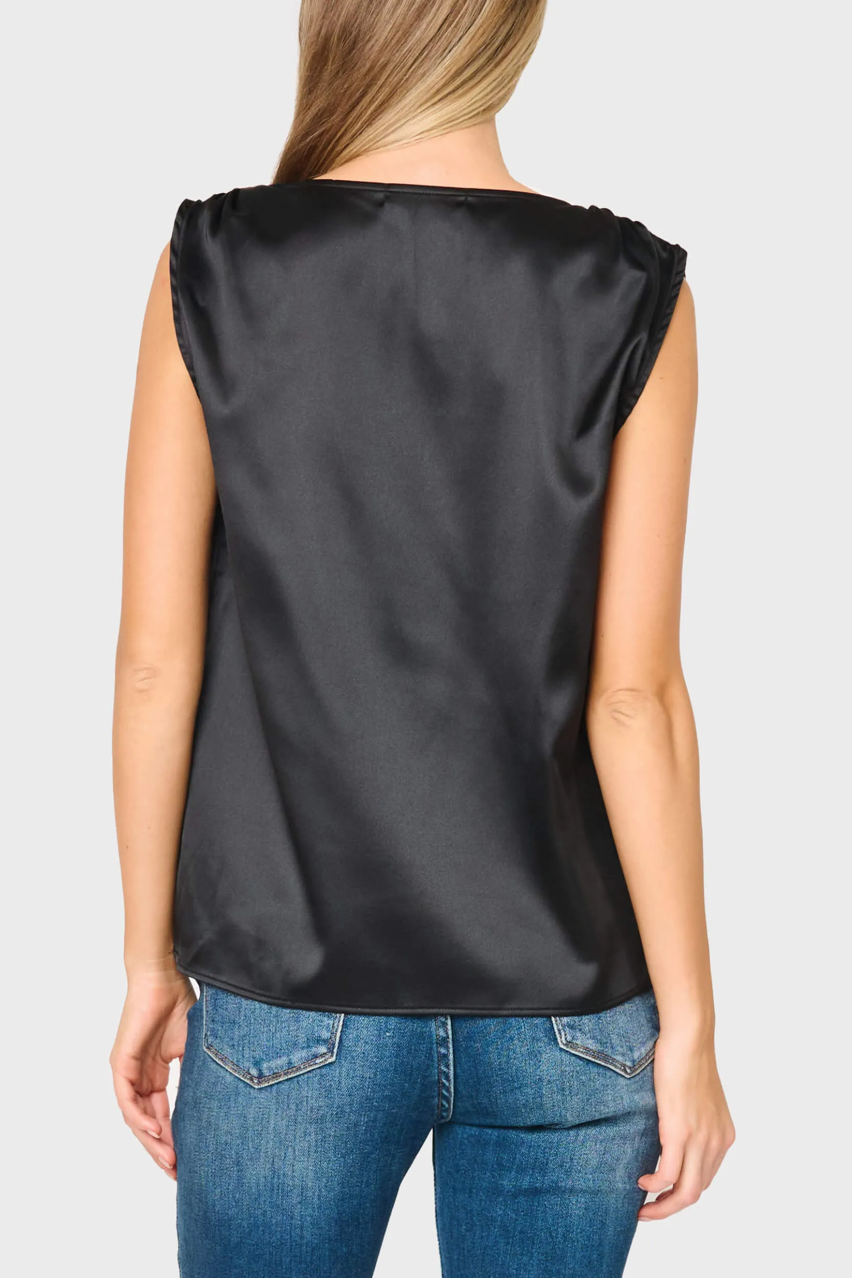 Reverly Cinched Detail Satin Top sold by Gibsonlook product image thumbnail 3