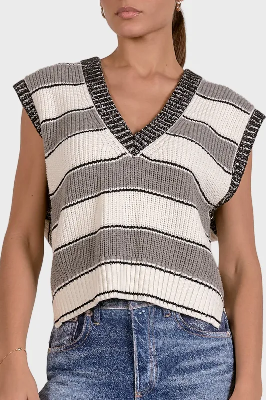Elan Slate Sleeveless Sweater sold by Gibsonlook