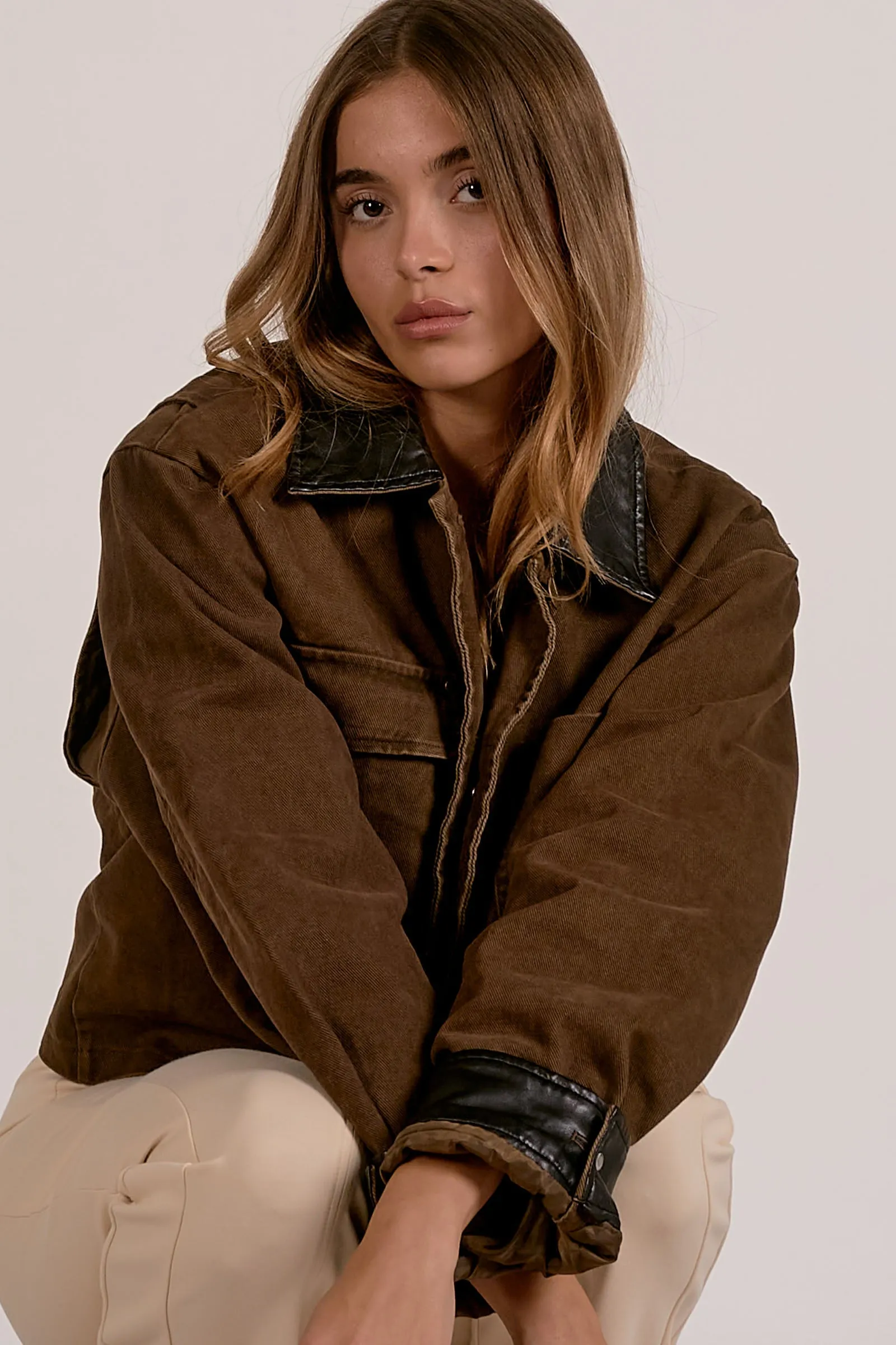 Elan Cocoa Jacket sold by Gibsonlook product image thumbnail 2