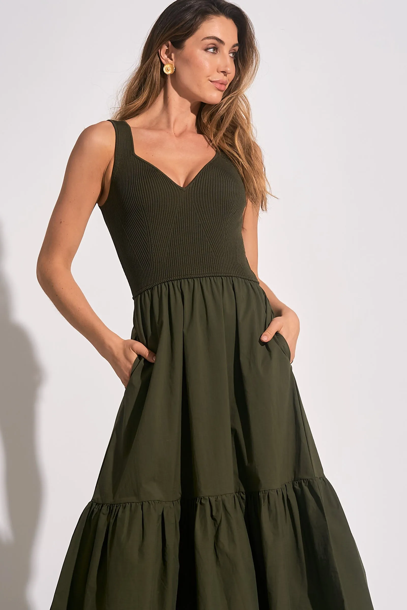 Elan Rhodes Mixed Media Maxi Dress sold by Gibsonlook product image thumbnail 2