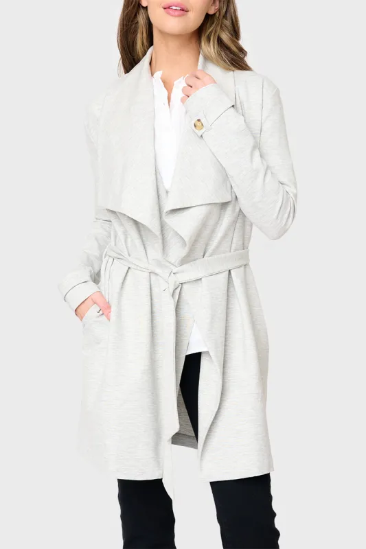 Belted Ponte Topper Jacket sold by Gibsonlook