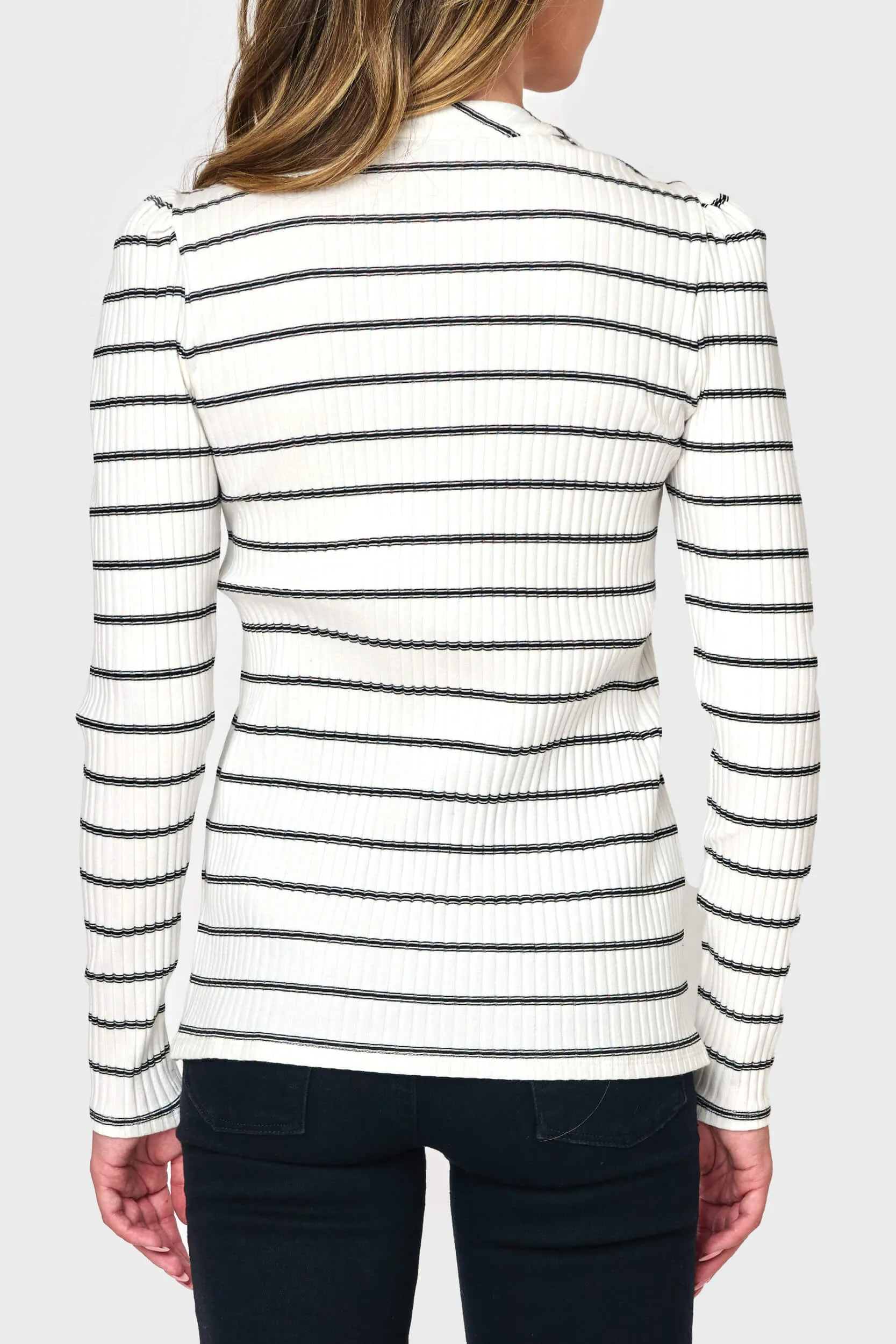 The Amelia Ribbed Henley Top sold by Gibsonlook product image thumbnail 3