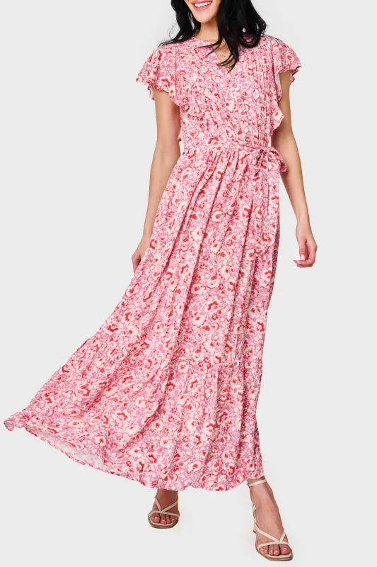 The Grace Flutter Sleeve Midi Dress made by Gibsonlook