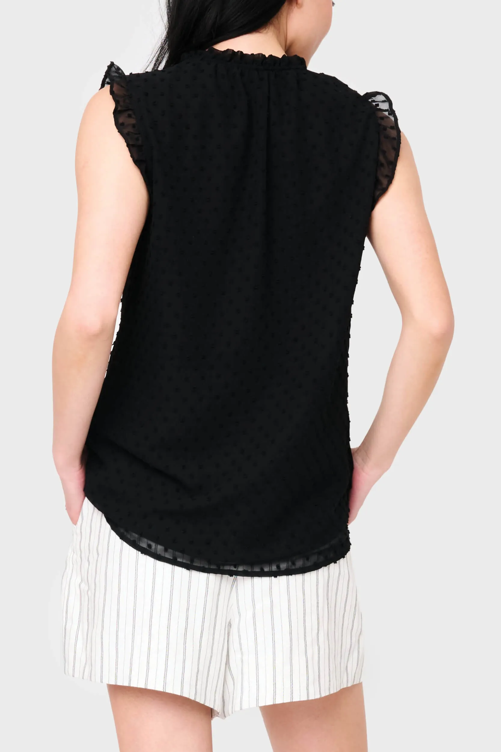 Ruffle Trimmed V-Neck Blouse sold by Gibsonlook product image thumbnail 4