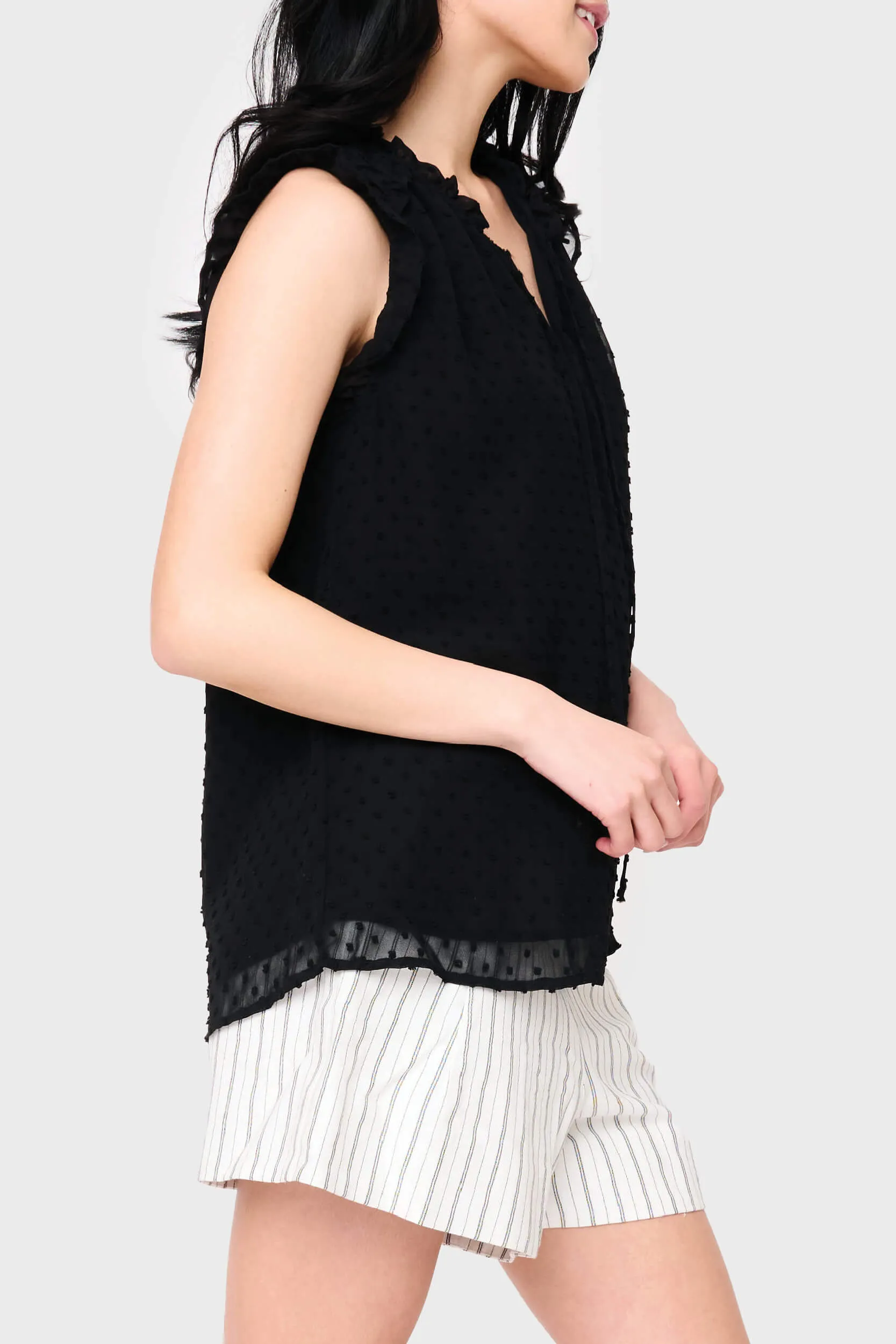 Ruffle Trimmed V-Neck Blouse sold by Gibsonlook product image thumbnail 3