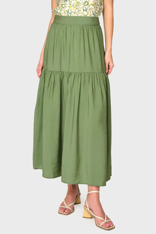 Playa Tiered Maxi Skirt sold by Gibsonlook