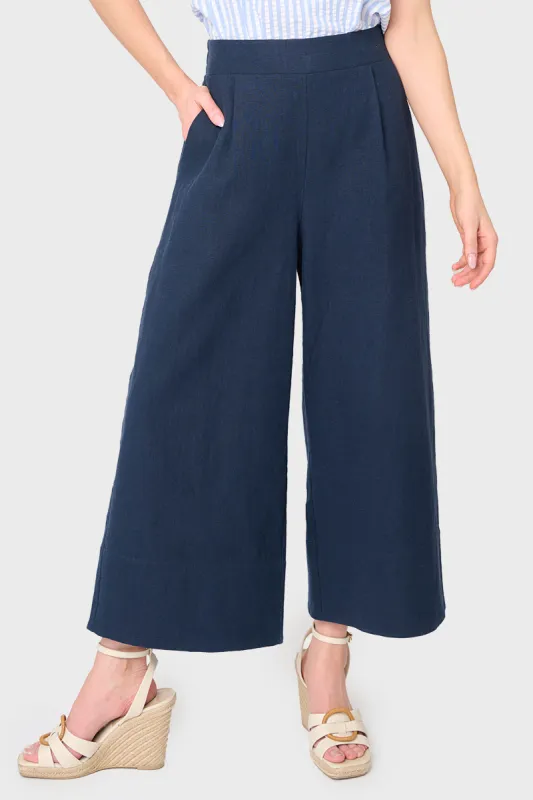 Wide Hem Cropped Linen Pant sold by Gibsonlook