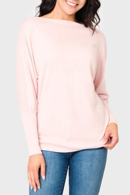 Slouchy Luxe Open Neck Sweater made by Gibsonlook