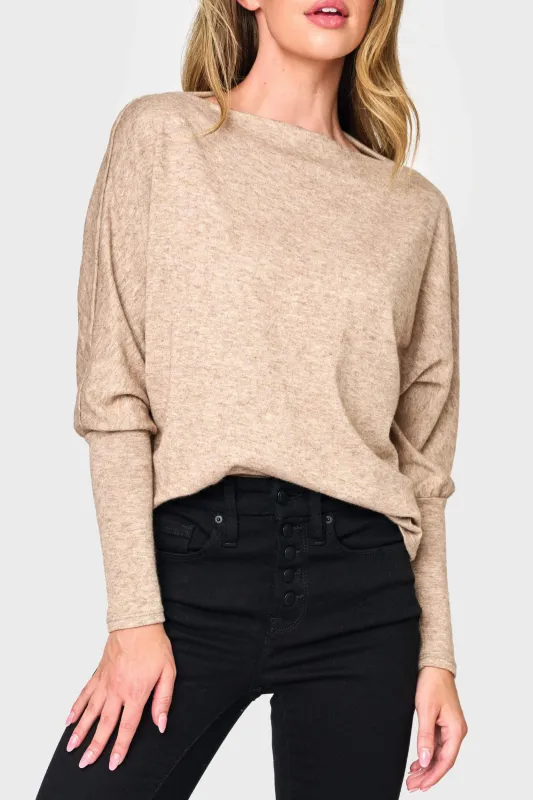 Slouchy Luxe Open Neck Sweater sold by Gibsonlook