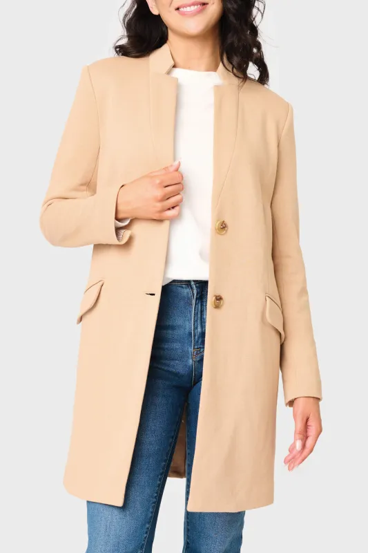 Notch Collar Knit Topper Jacket made by Gibsonlook