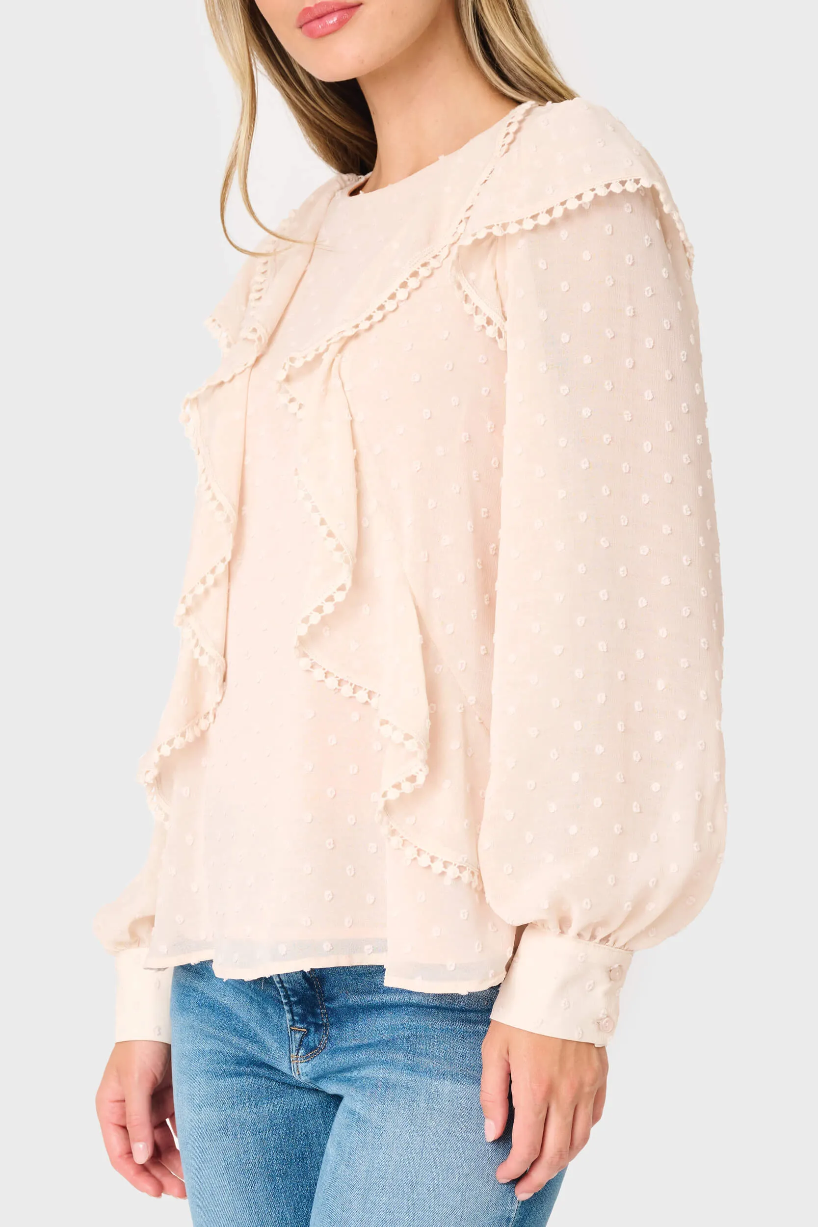 Ophelia Ruffle Boho Blouse sold by Gibsonlook product image thumbnail 3