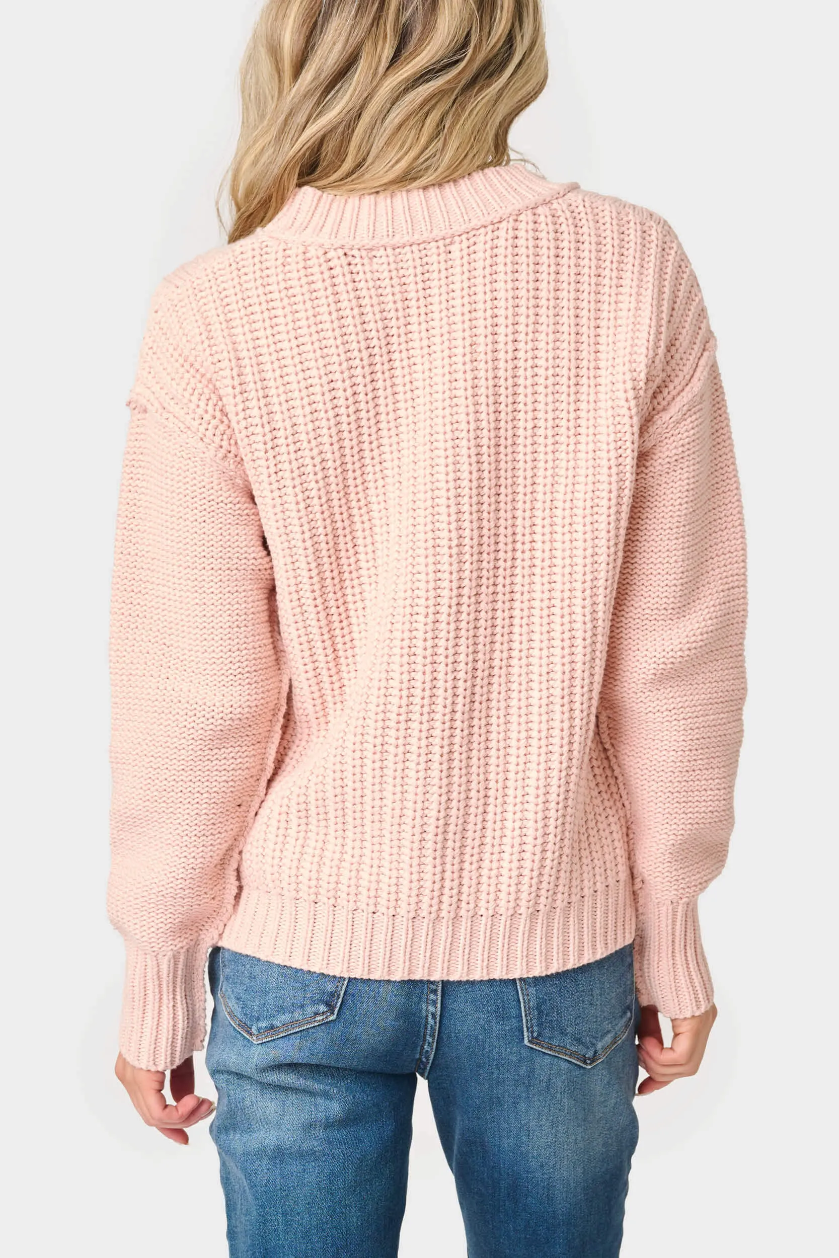 Long Sleeve Pullover Scallop Stitch Sweater sold by Gibson product image thumbnail 3