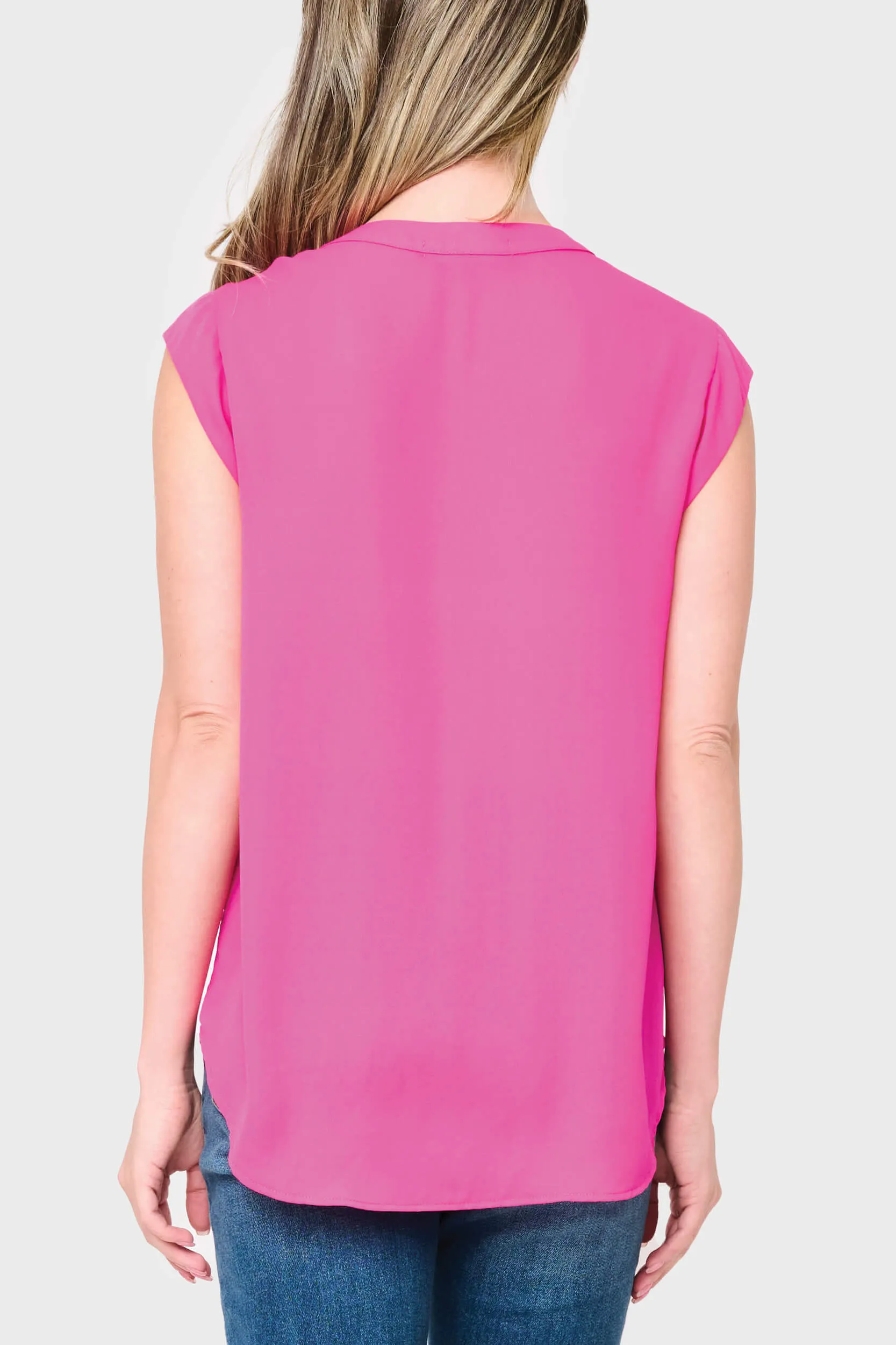 Notch Neck Cap Sleeve Top sold by Gibsonlook product image thumbnail 3