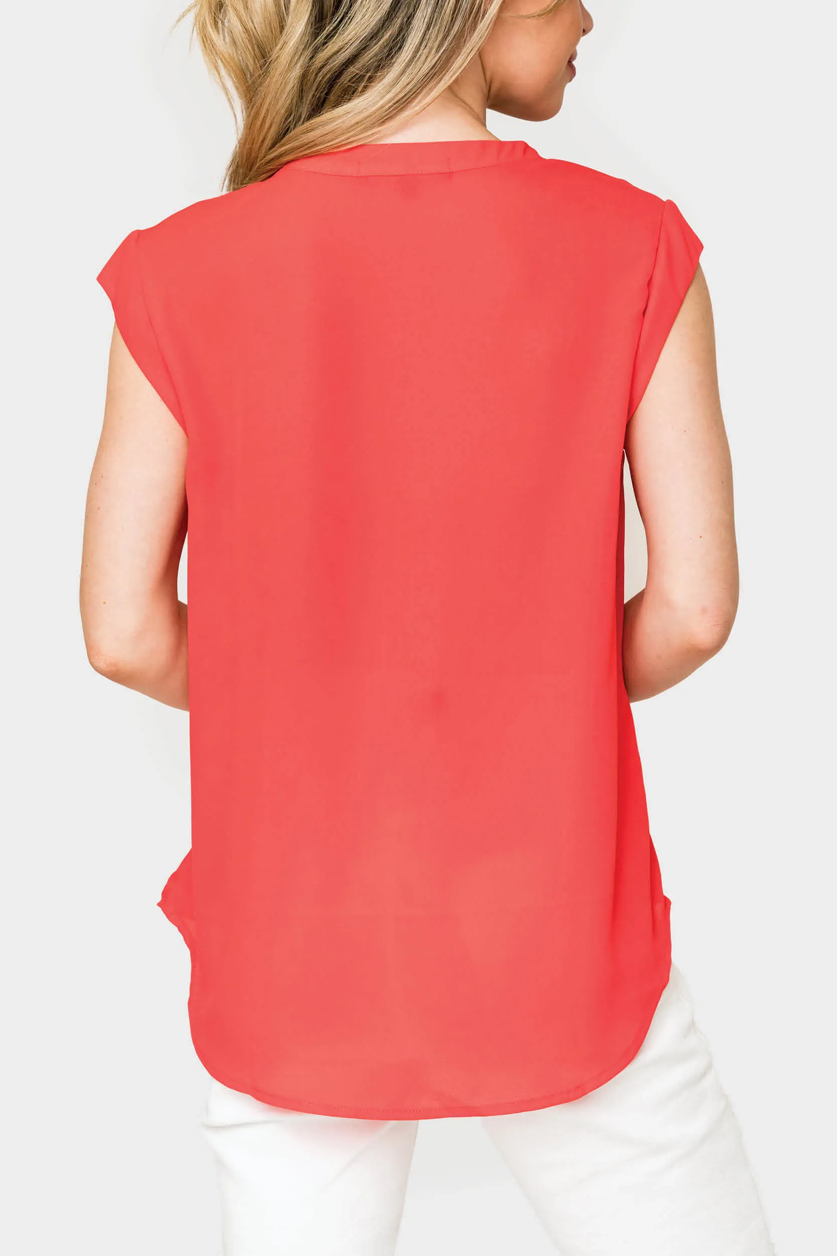 Notch Neck Cap Sleeve Top sold by Gibsonlook product image thumbnail 3