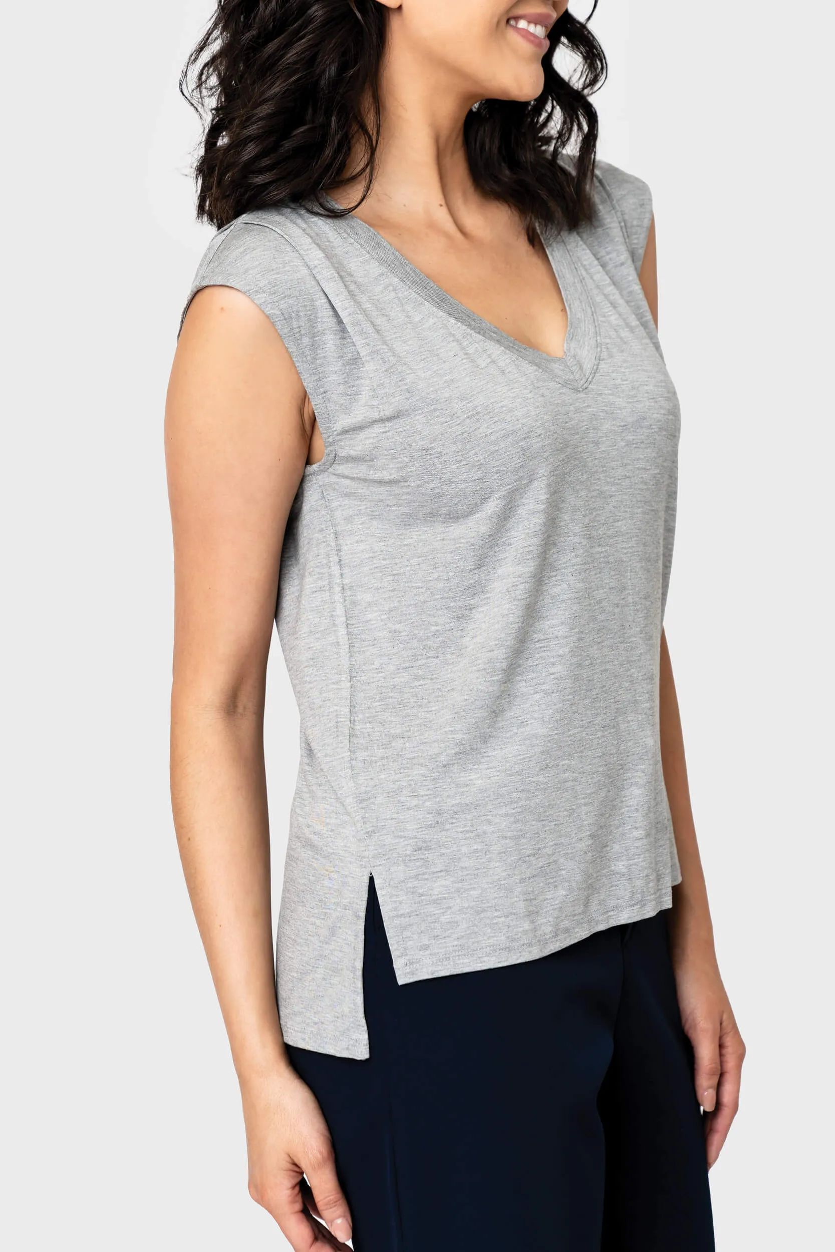 The Favorite Luxe Essentials V-neck Tee sold by Gibsonlook product image thumbnail 2