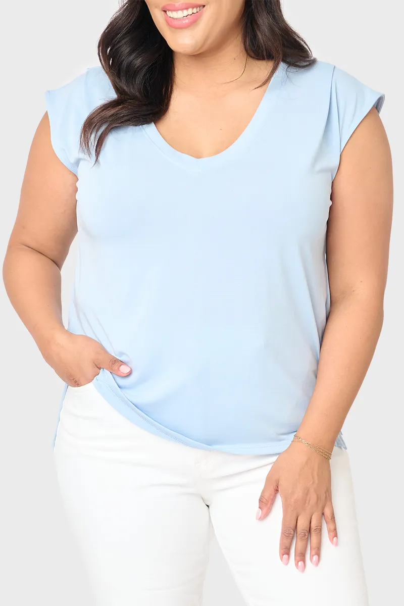 The Favorite Luxe Essentials V-Neck Tee sold by Gibsonlook product image thumbnail 2