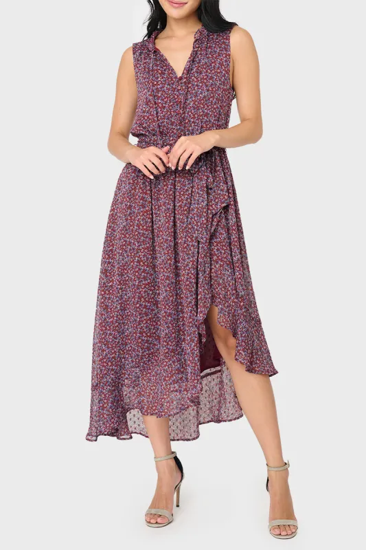 Sleeveless Button Placket Maxi Dress made by Gibsonlook