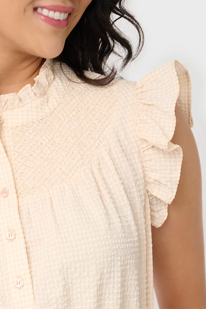 Textured Smocked Midi Dress sold by Gibsonlook product image thumbnail 2