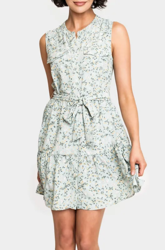 Wildflower Sleeveless Belted Tiered Dress made by Gibsonlook