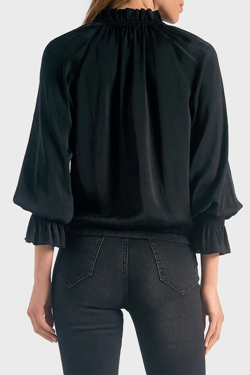 Elan Long Sleeve Ruffle Collar Blouse sold by Gibsonlook product image thumbnail 3